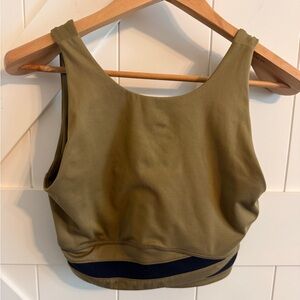 Sweaty Betty Sports Bra Medium Olive Black